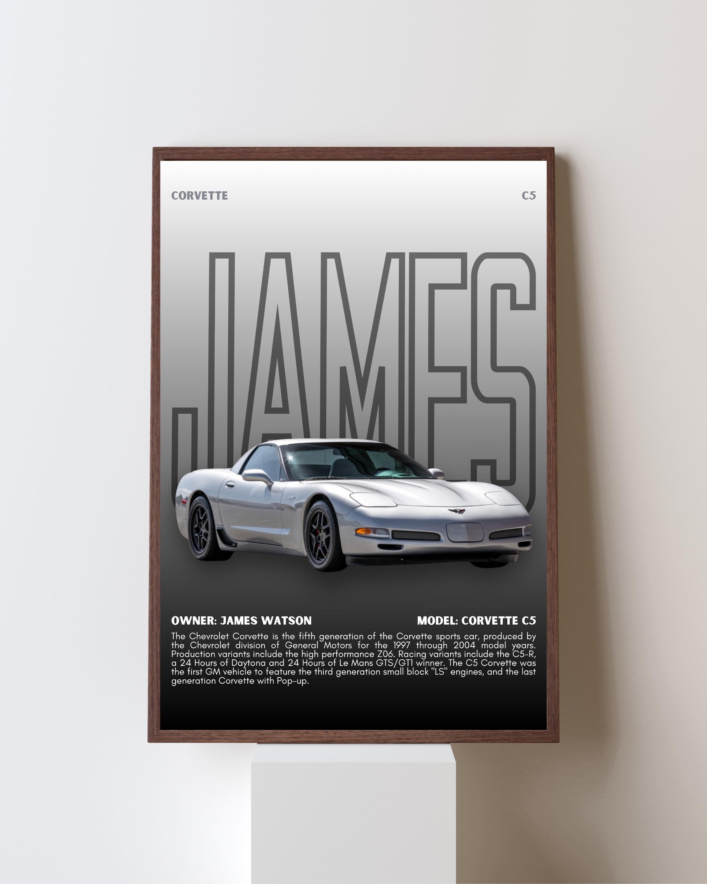Personalized Car Poster