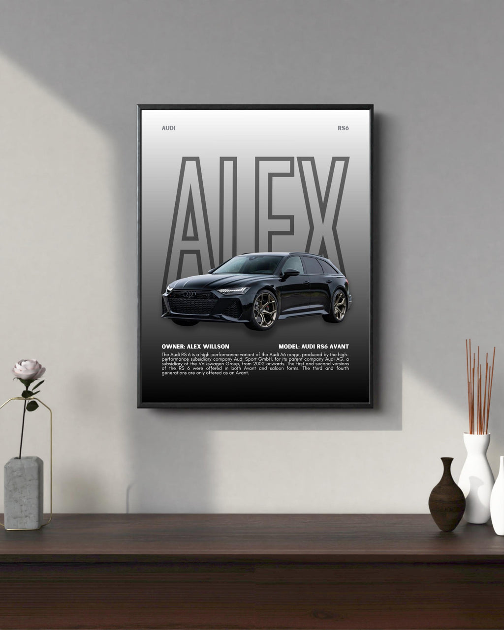 Personalized Car Poster