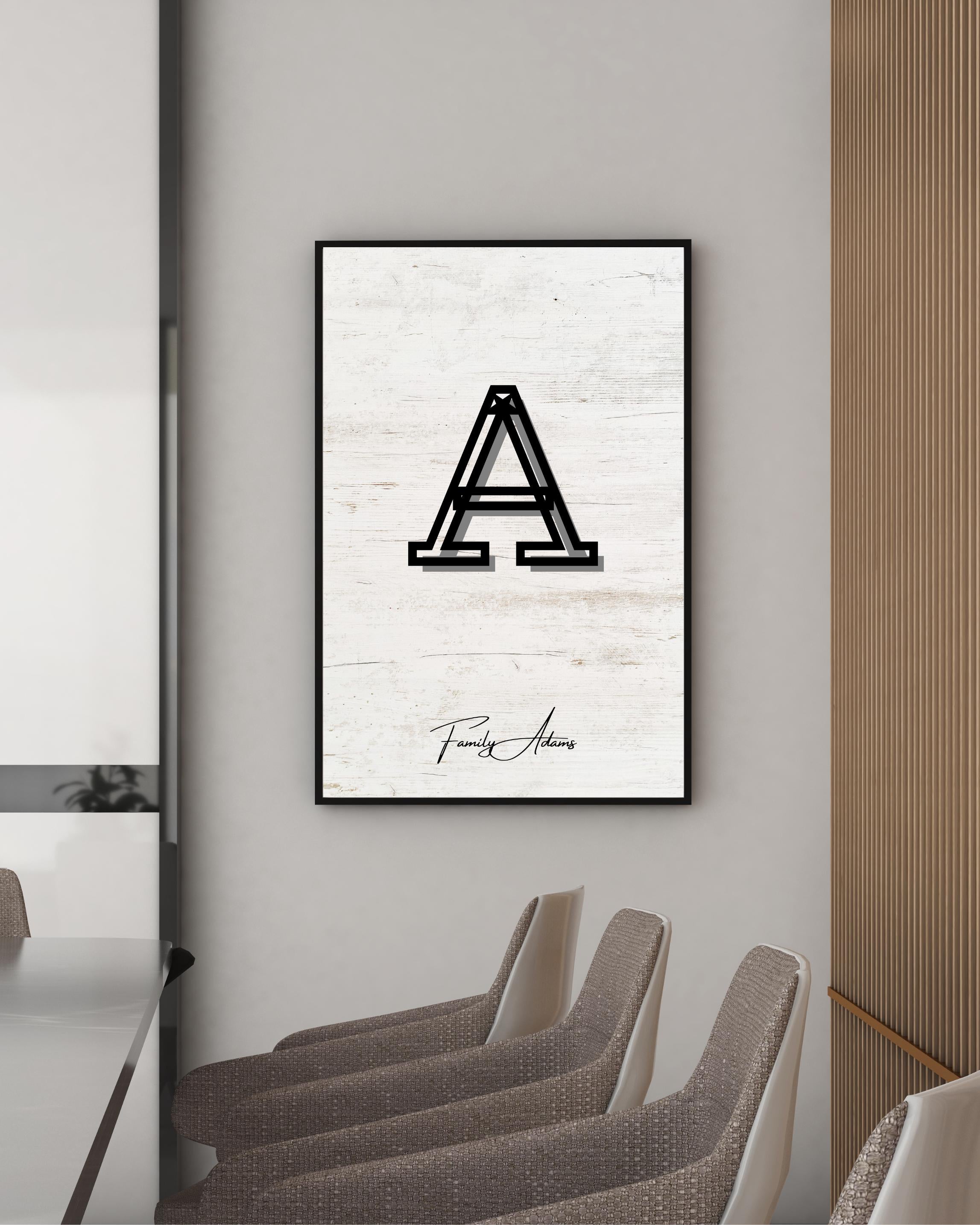 Personalized Family Portrait Poster