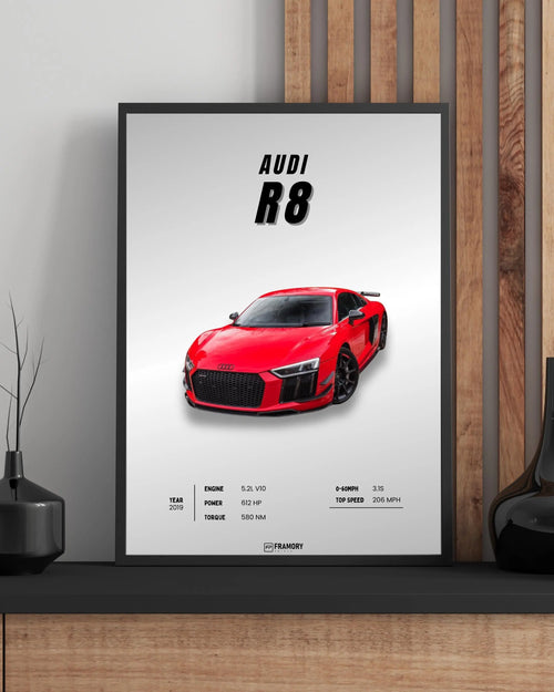 Audi R8 Framory Prints