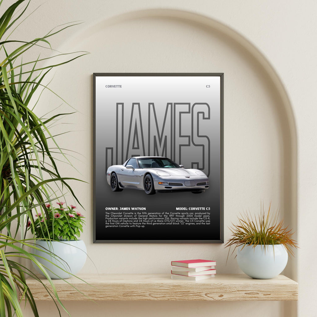 Personalized Car Poster