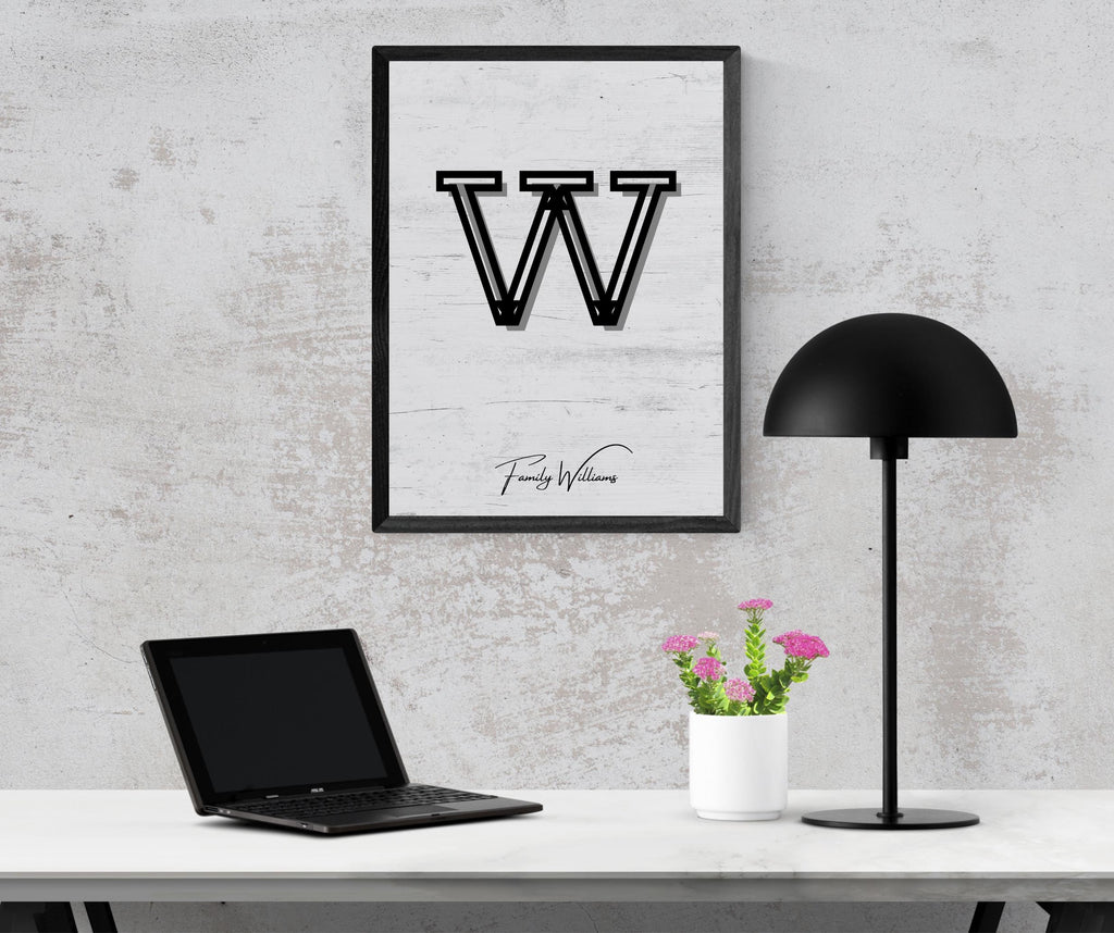 Personalized Family Portrait Poster