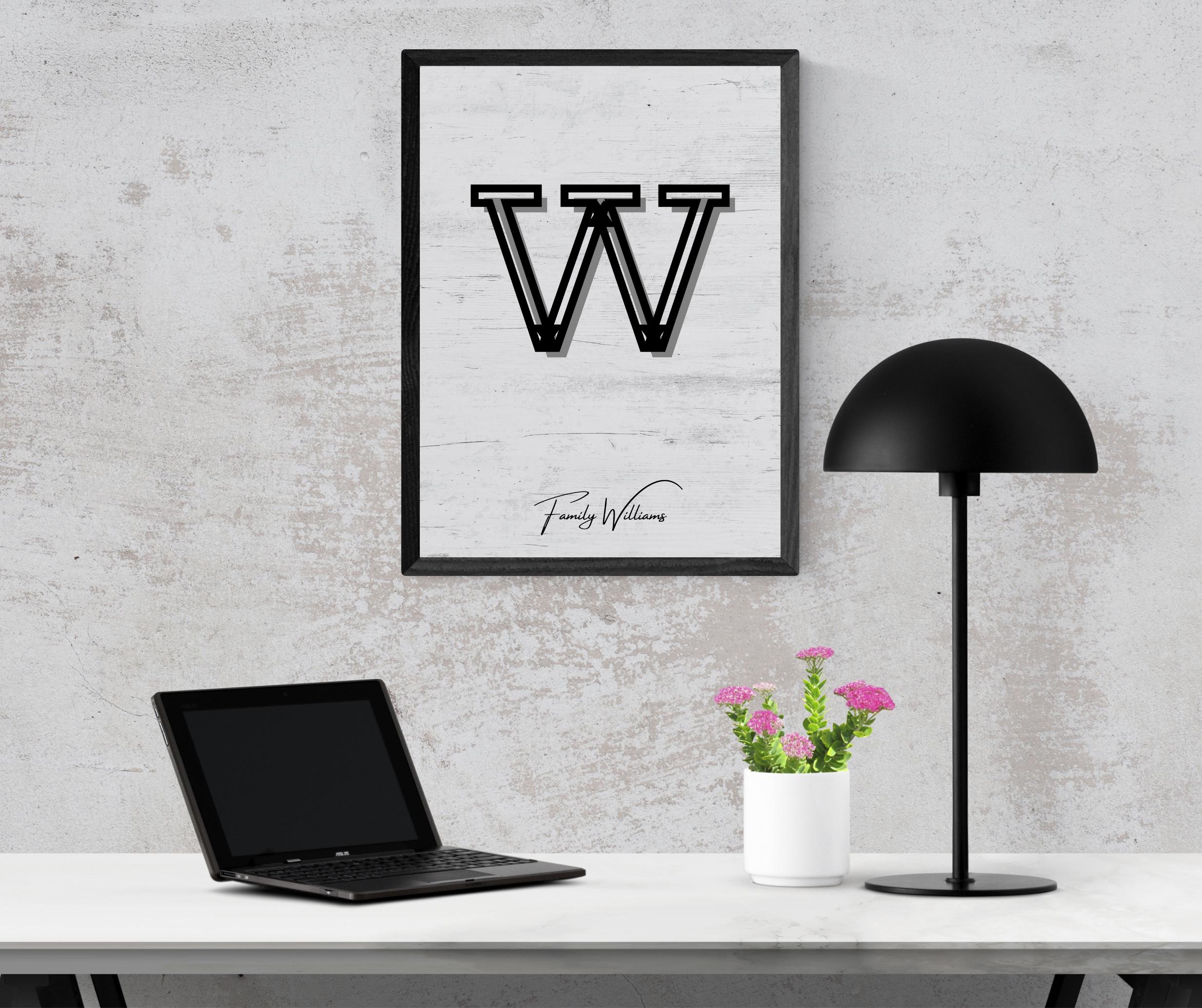 Personalized Family Portrait Poster