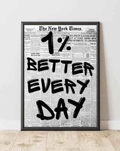 1% Better Every Day Framory Prints