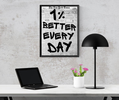 1% Better Every Day Framory Prints