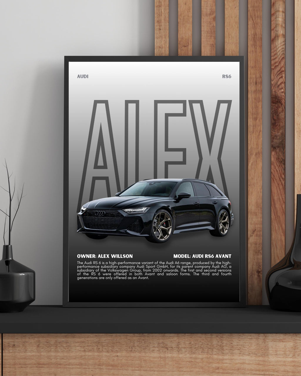 Personalized Car Poster