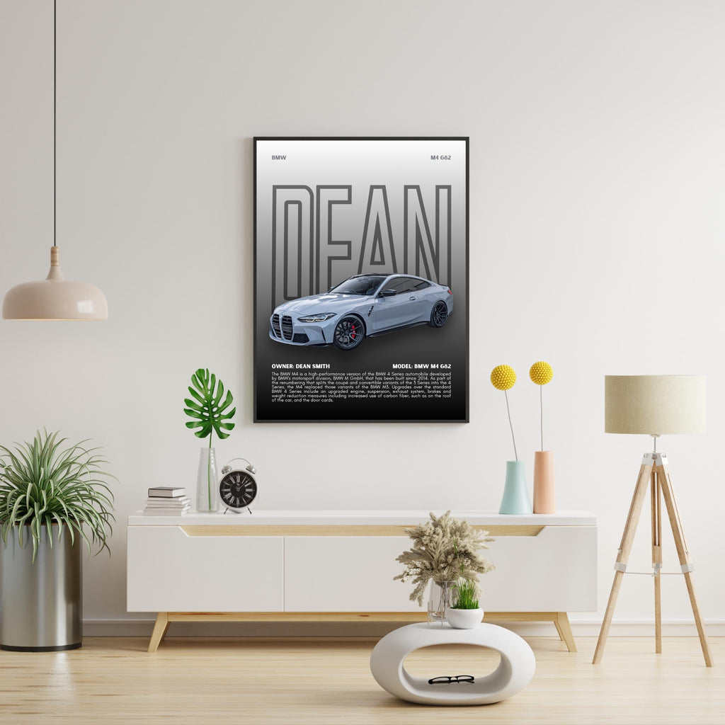 Personalized Car Poster