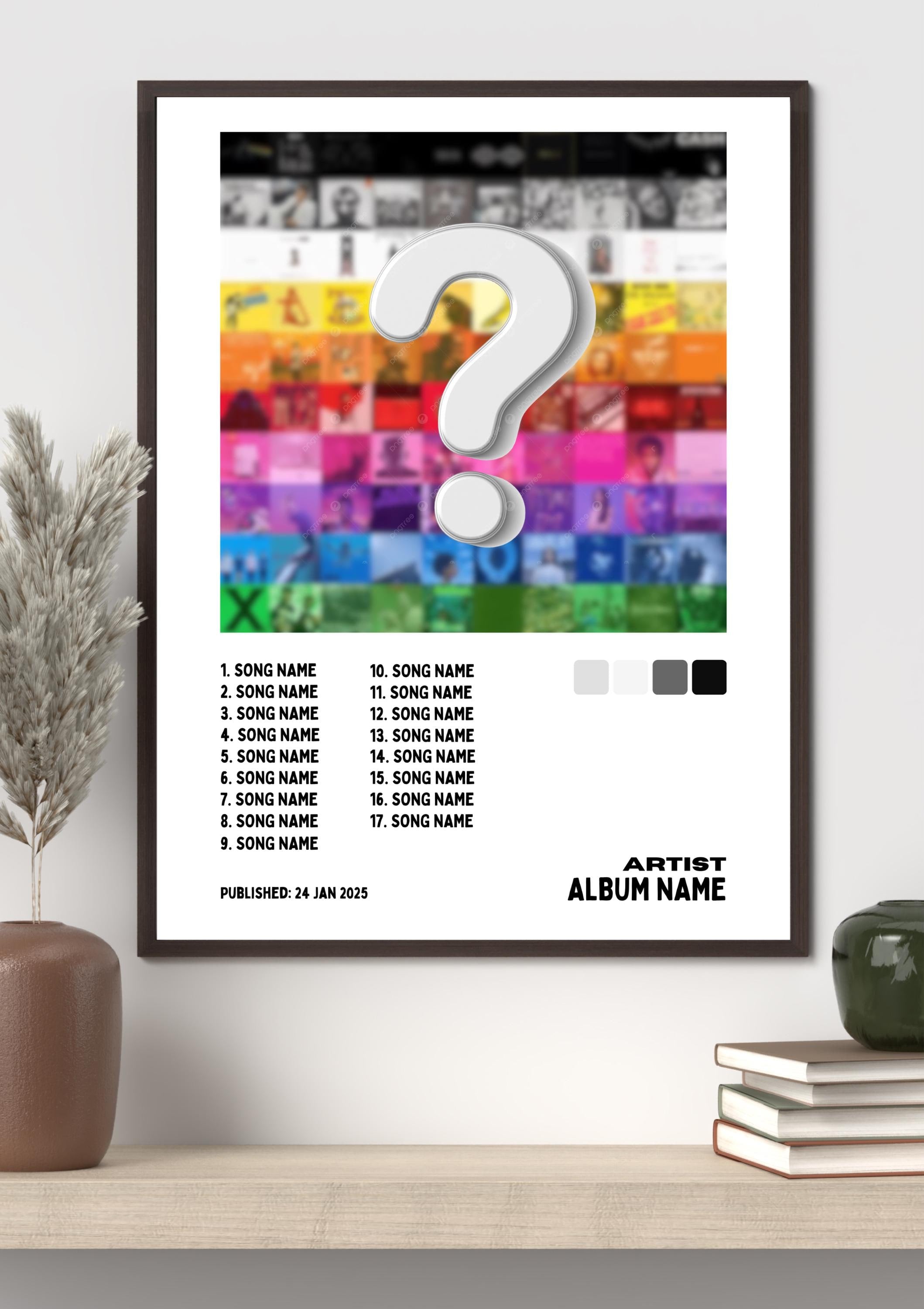 Personalized Music Tracklist Album