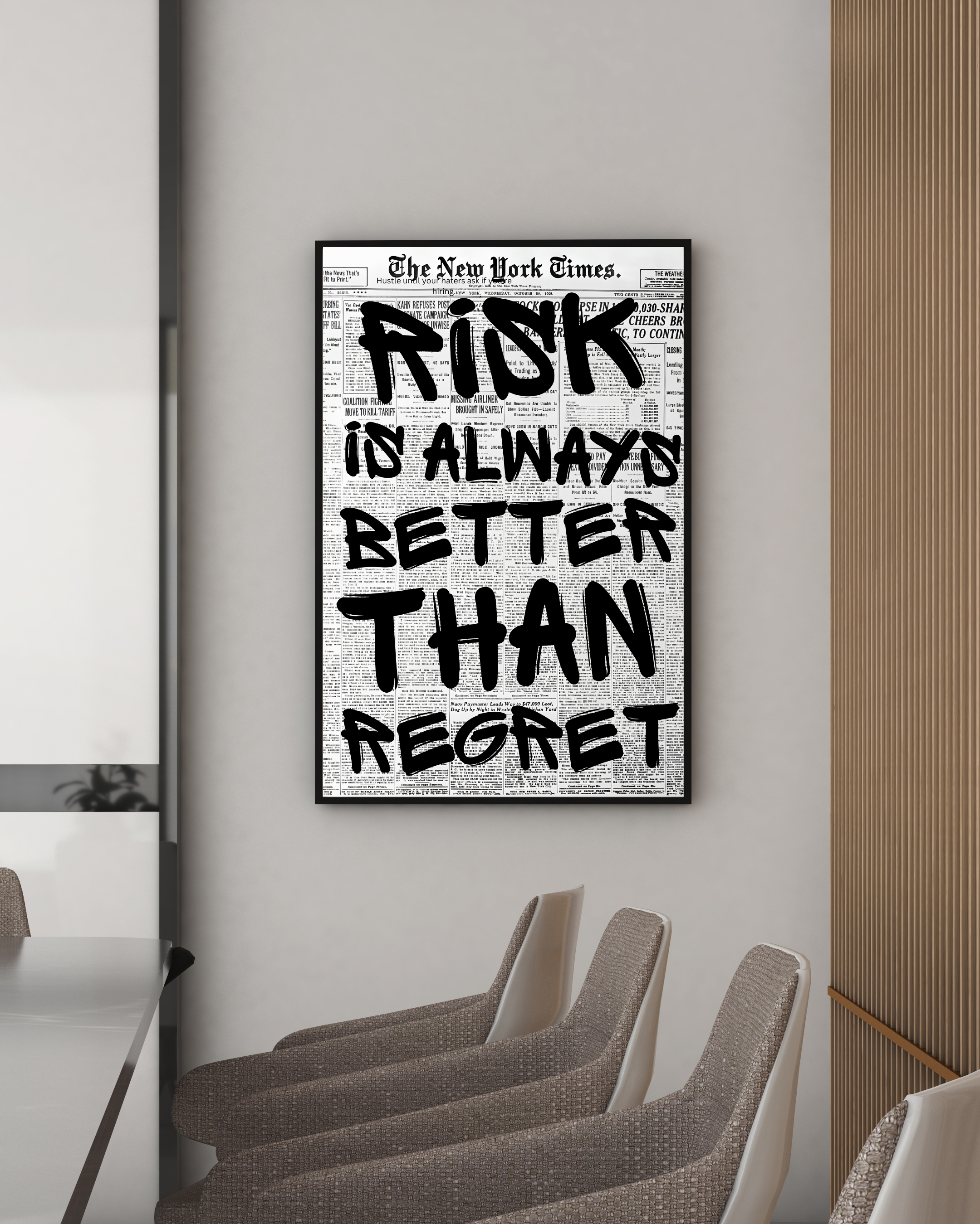 Risk is always better than regret