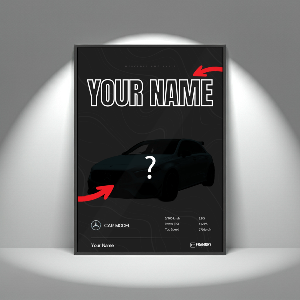 Cartoon Custom Car Poster