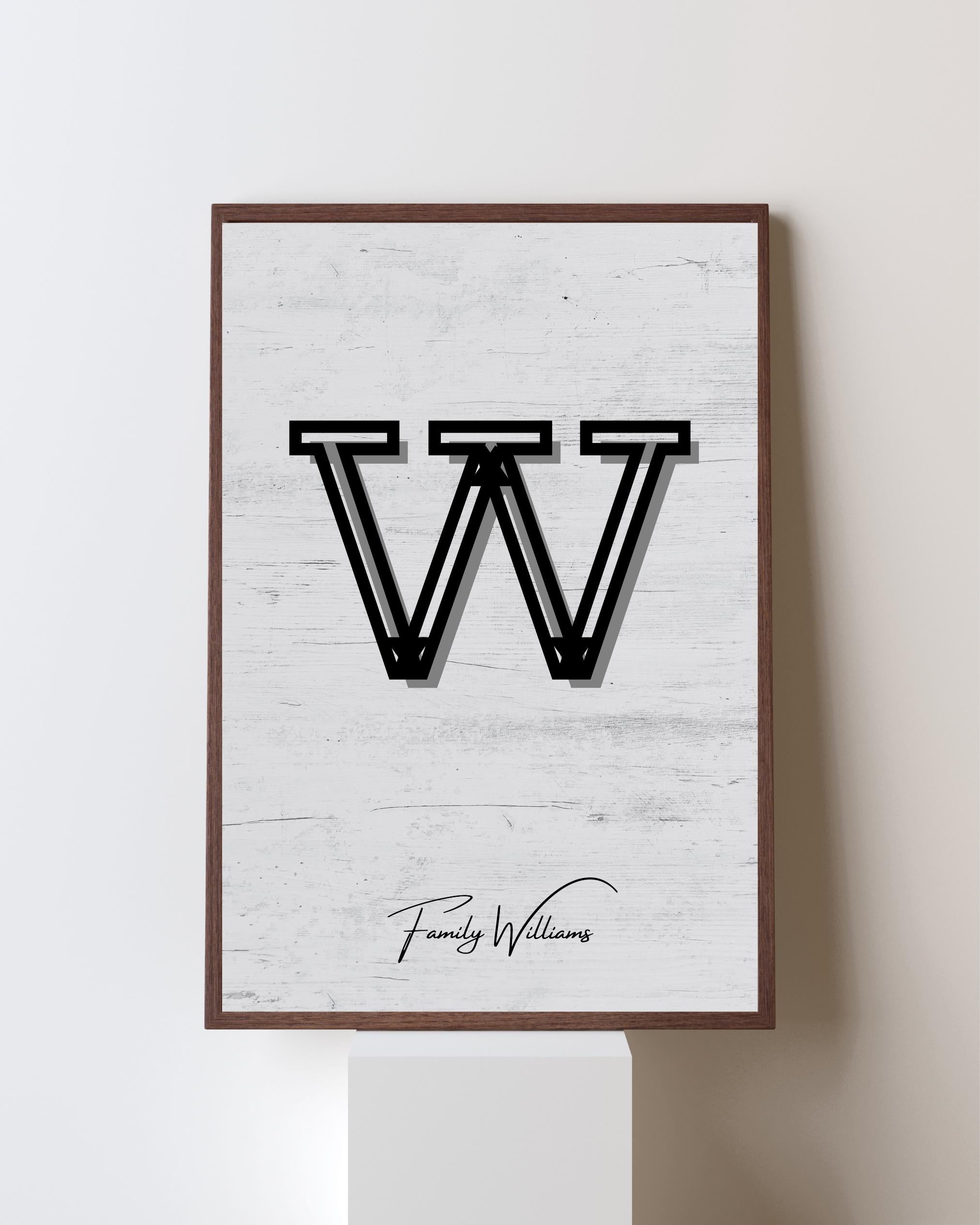 Personalized Family Portrait Poster