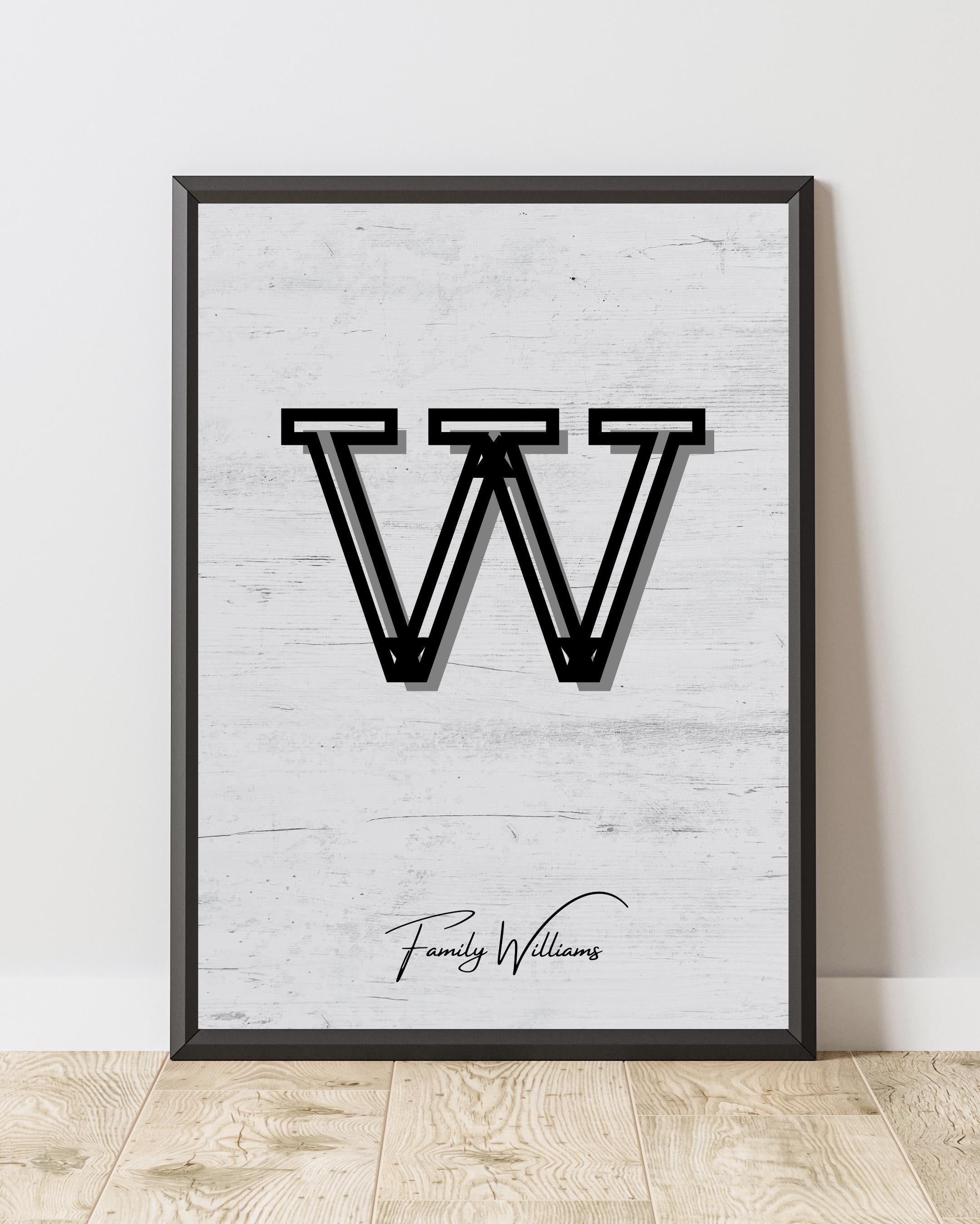 Personalized Family Portrait Poster