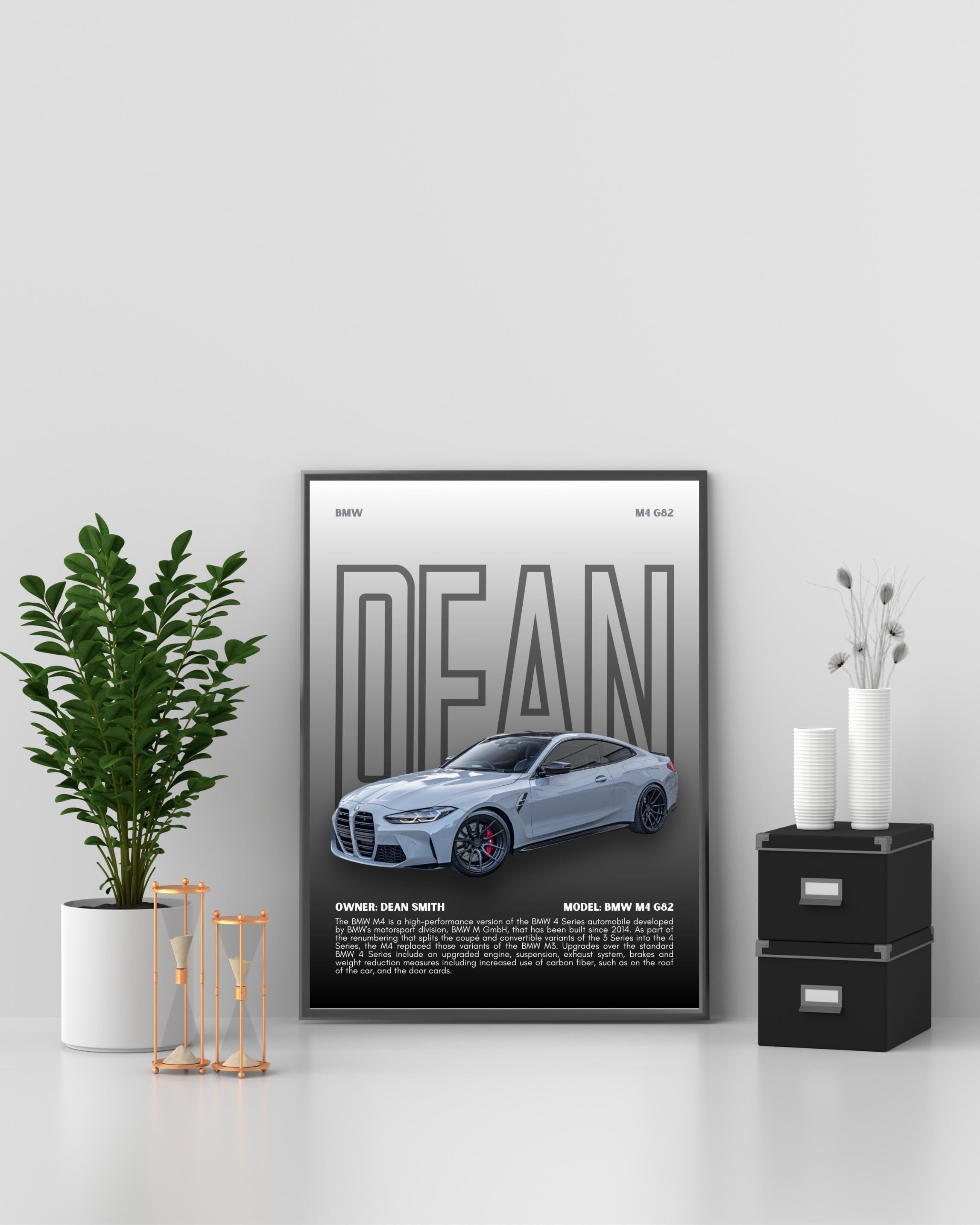 Personalized Car Poster