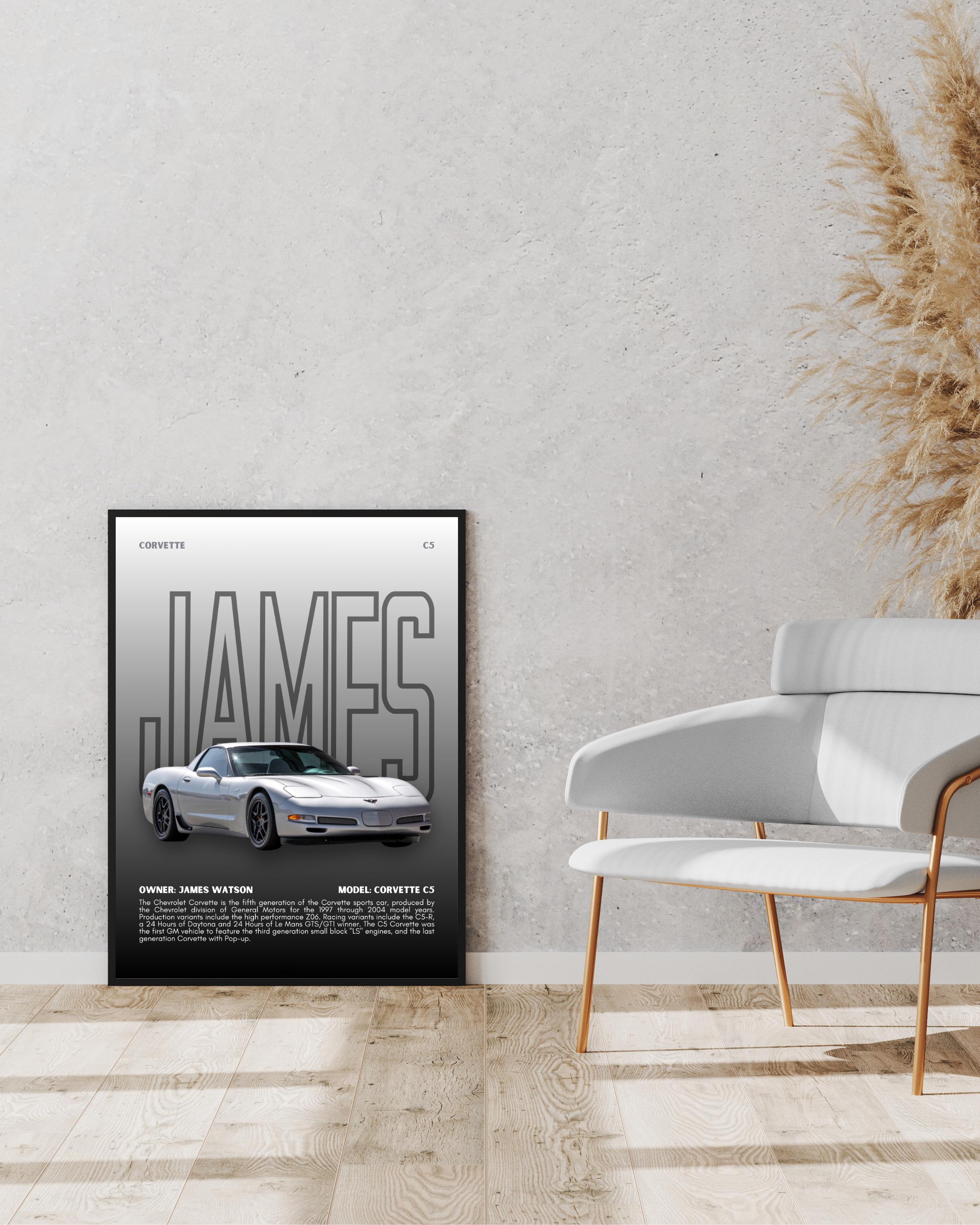 Personalized Car Poster