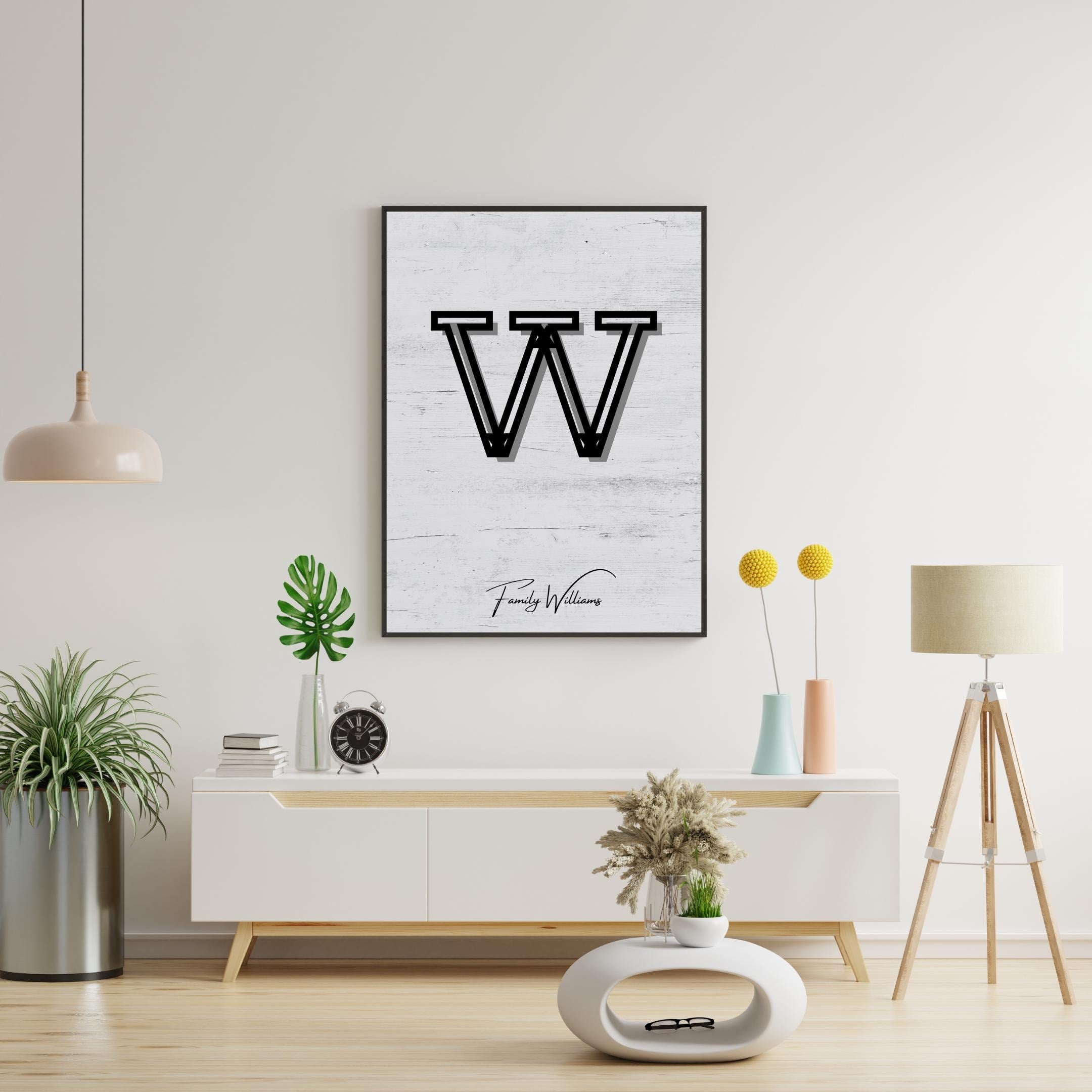 Personalized Family Portrait Poster