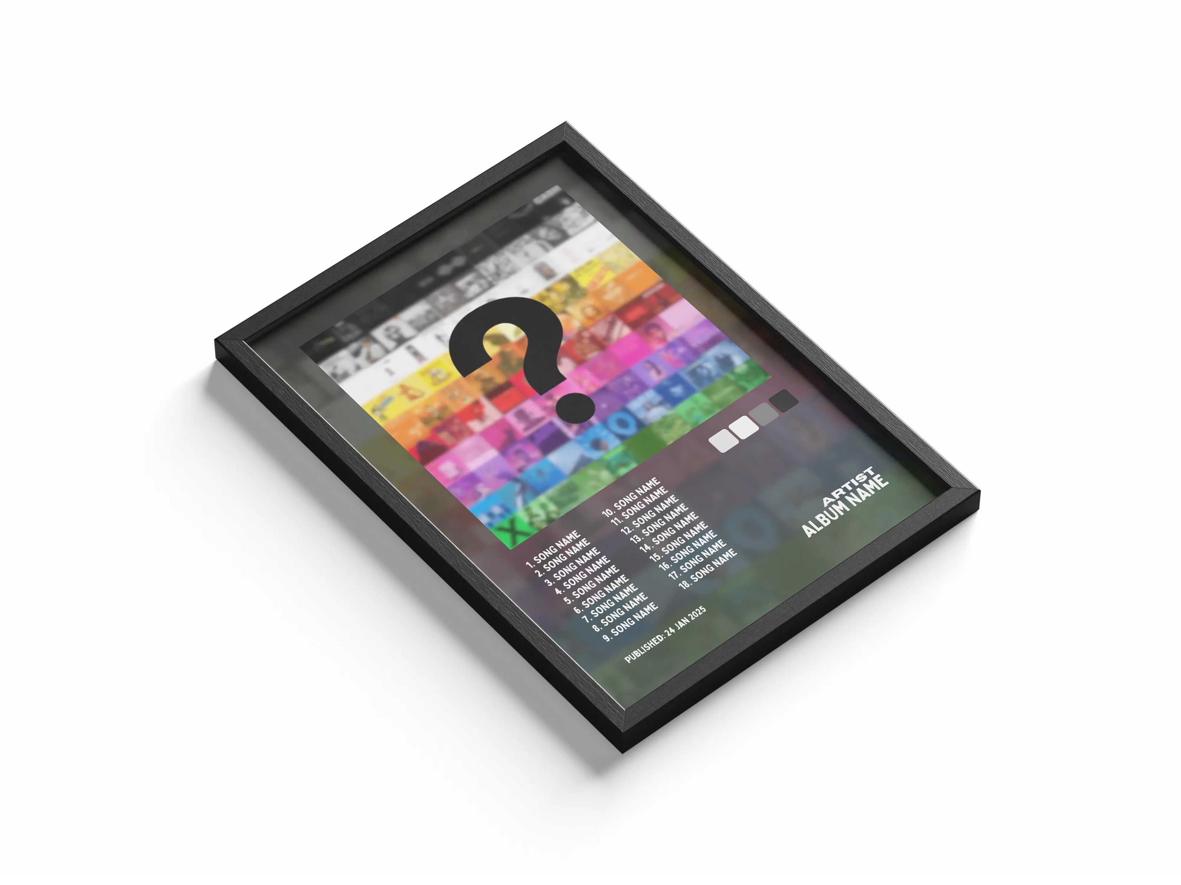 Personalized Music Tracklist Album Framory Prints