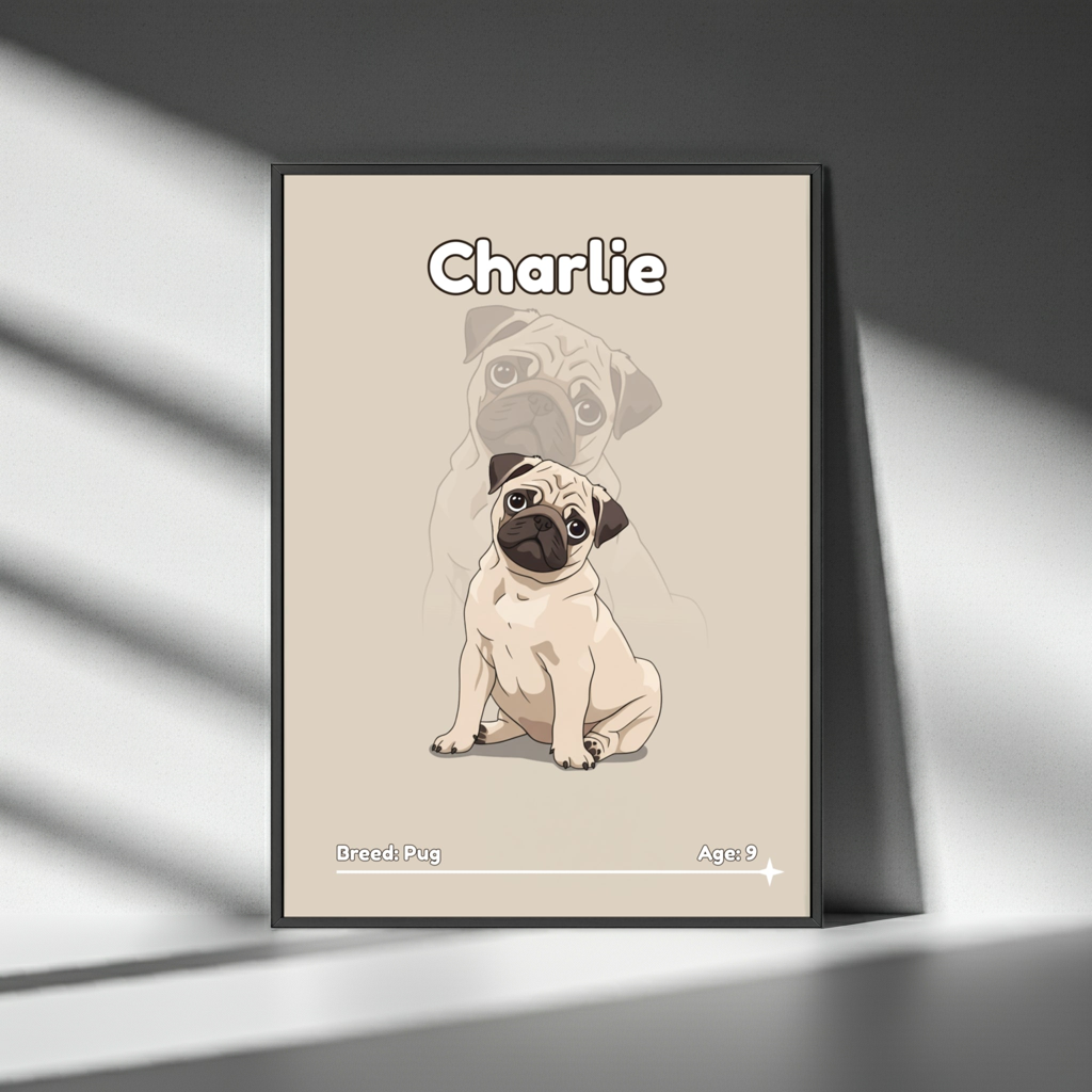 Cartoon Custom Pet Poster