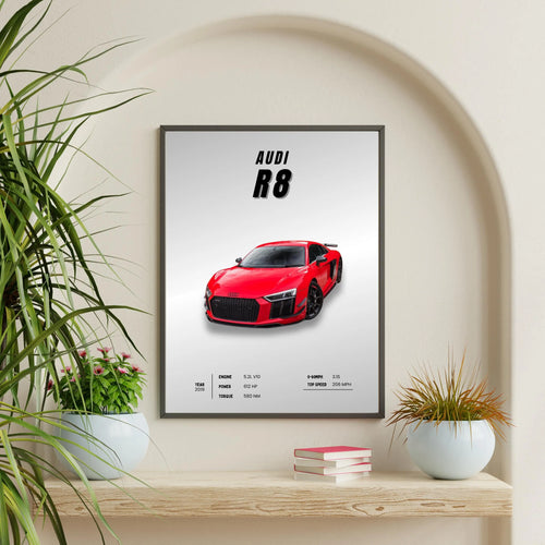 Audi R8 Framory Prints