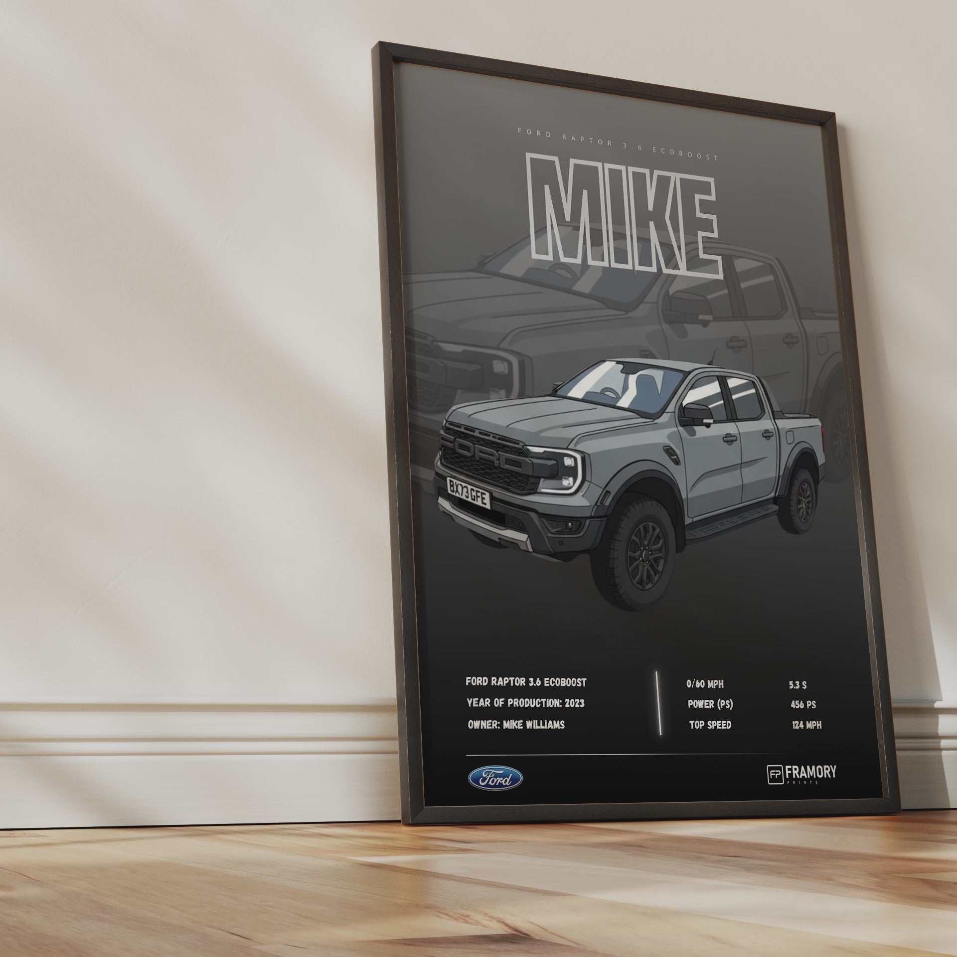 Cartoon Custom Car Poster